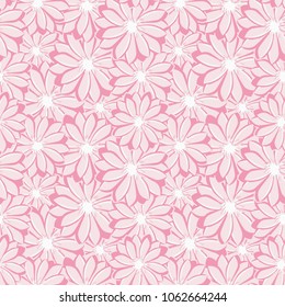 Abstract elegance seamless pattern with floral background