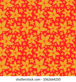 Abstract elegance seamless pattern with floral background