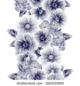 Abstract elegance seamless pattern with floral background