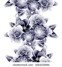 Abstract elegance seamless pattern with floral background