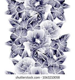 Abstract elegance seamless pattern with floral background