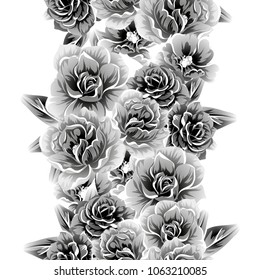 Abstract elegance seamless pattern with floral background