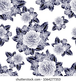 Abstract elegance seamless pattern with floral background
