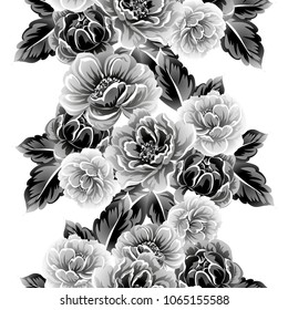 Abstract elegance seamless pattern with floral background