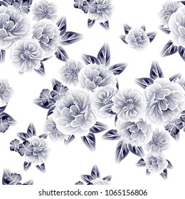 Abstract elegance seamless pattern with floral background