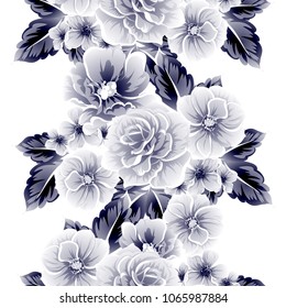 Abstract elegance seamless pattern with floral background
