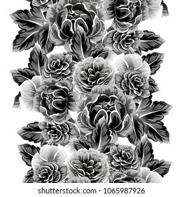 Abstract elegance seamless pattern with floral background