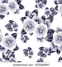 Abstract elegance seamless pattern with floral background