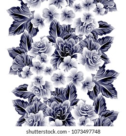 Abstract elegance seamless pattern with floral background
