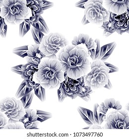 Abstract elegance seamless pattern with floral background