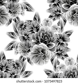 Abstract elegance seamless pattern with floral background
