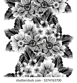 Abstract elegance seamless pattern with floral background Abstract elegance seamless pattern with floral background