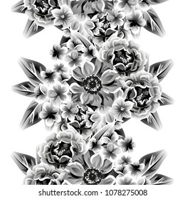 Abstract elegance seamless pattern with floral background