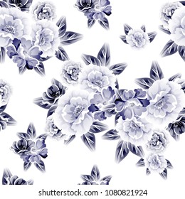 Abstract elegance seamless pattern with floral background