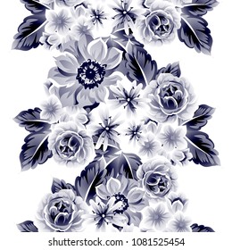 Abstract elegance seamless pattern with floral background