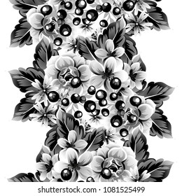 Abstract elegance seamless pattern with floral background