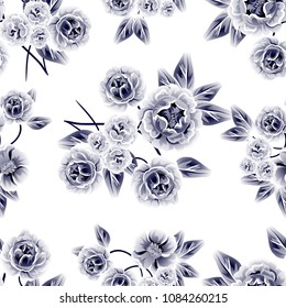 Abstract elegance seamless pattern with floral background