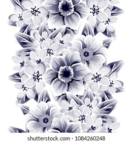 Abstract elegance seamless pattern with floral background