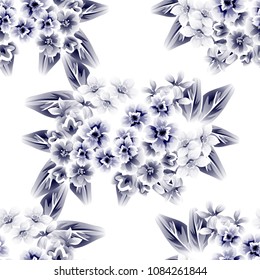 Abstract elegance seamless pattern with floral background
