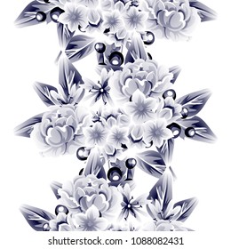 Abstract elegance seamless pattern with floral background