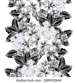 Abstract elegance seamless pattern with floral background