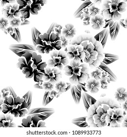 Abstract elegance seamless pattern with floral background