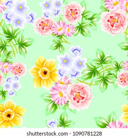 Patrón inconsútil de la elegancia Abstractas con el fondo floral