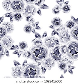 Abstract elegance seamless pattern with floral background