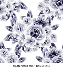 Abstract elegance seamless pattern with floral background