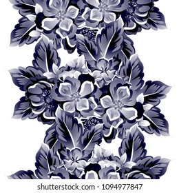 Abstract elegance seamless pattern with floral background