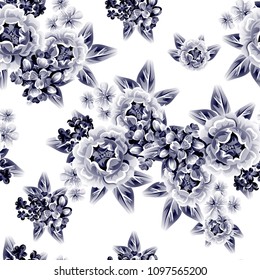 Abstract elegance seamless pattern with floral background Abstract elegance seamless pattern with floral background