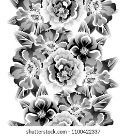 Abstract elegance seamless pattern with floral background