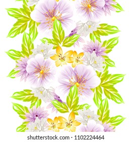 Abstract elegance seamless pattern with floral background
