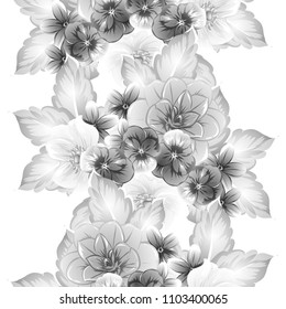 Abstract elegance seamless pattern with floral background