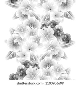 Abstract elegance seamless pattern with floral background