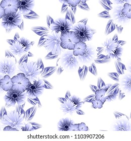 Abstract elegance seamless pattern with floral background