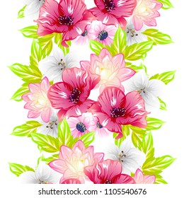 Abstract elegance seamless pattern with floral background