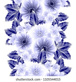 Abstract elegance seamless pattern with floral background