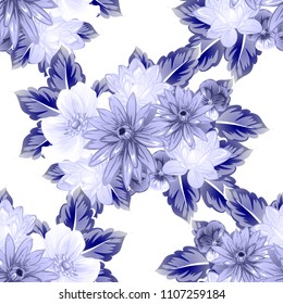 Abstract elegance seamless pattern with floral background