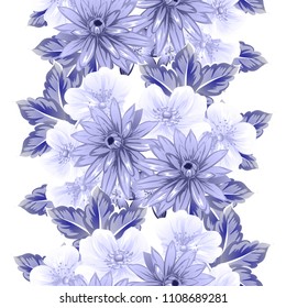 Abstract elegance seamless pattern with floral background