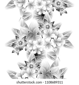 Abstract elegance seamless pattern with floral background