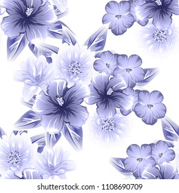 Abstract elegance seamless pattern with floral background