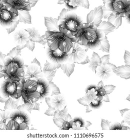 Abstract elegance seamless pattern with floral background Abstract elegance seamless pattern with floral background