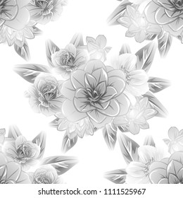 Abstract elegance seamless pattern with floral background