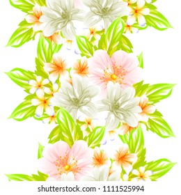 Abstract elegance seamless pattern with floral background