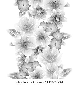 Abstract elegance seamless pattern with floral background