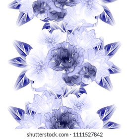 Abstract elegance seamless pattern with floral background