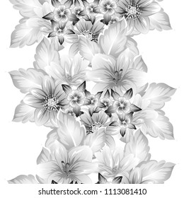 Abstract elegance seamless pattern with floral background