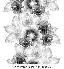 Abstract elegance seamless pattern with floral background