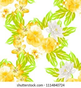 Abstract elegance seamless pattern with floral background